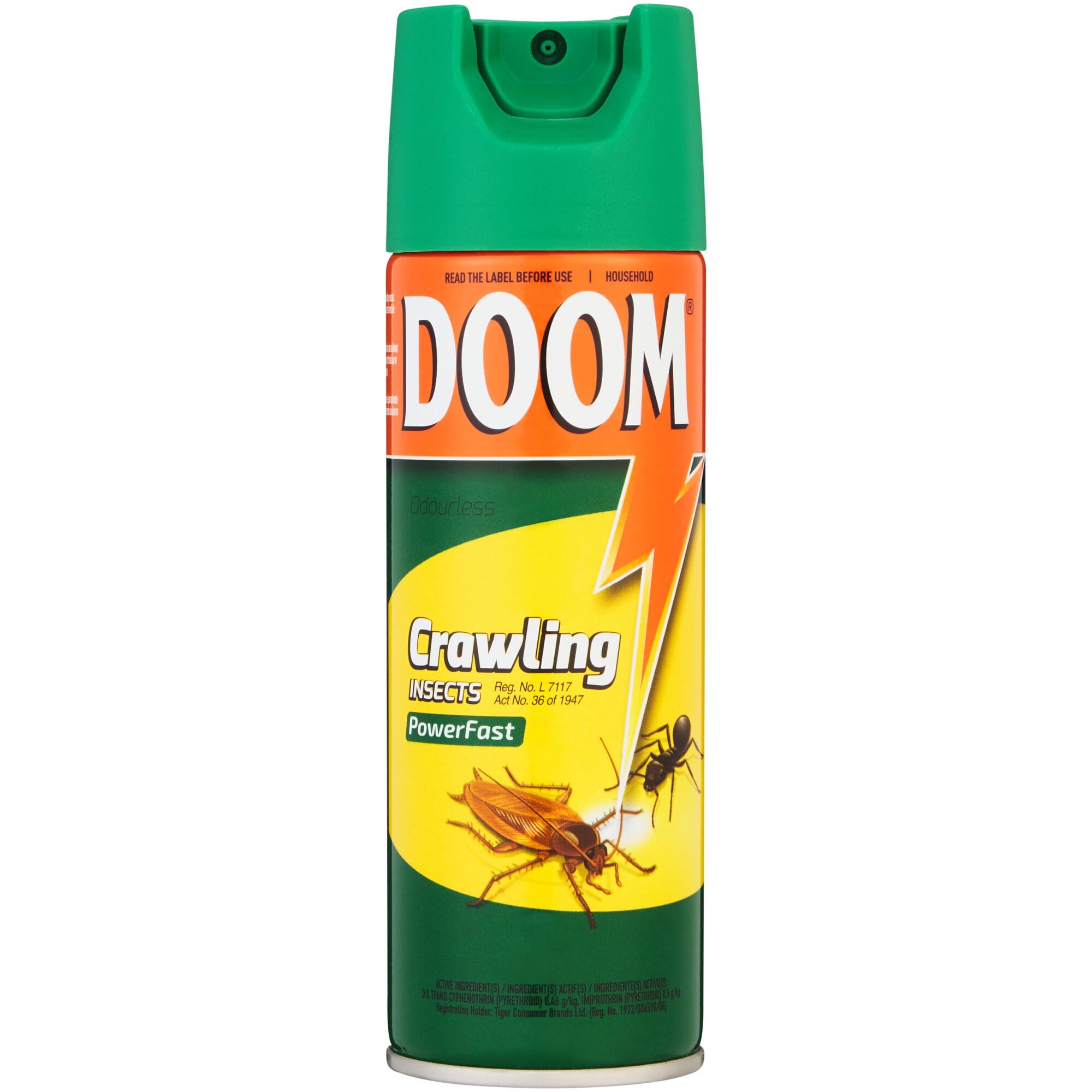 Doom Powerfast Crawling Insect Aerosol 180ml: Effective Crawling